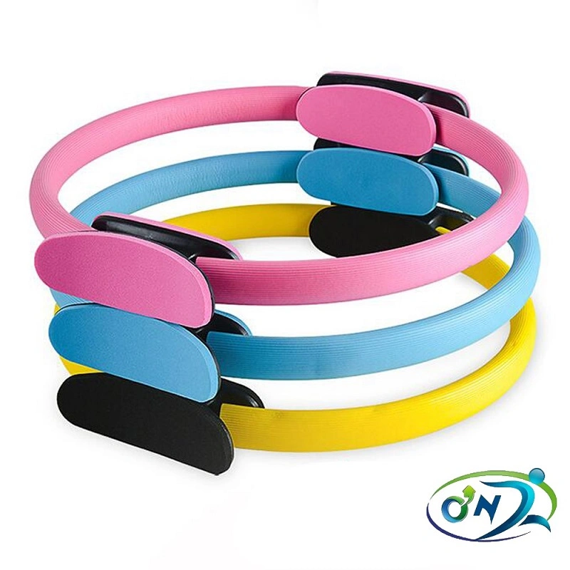 Ont Hot Sale Gym Accessories Women Yoga Exercises Dual Grip Circle Pilates Ring