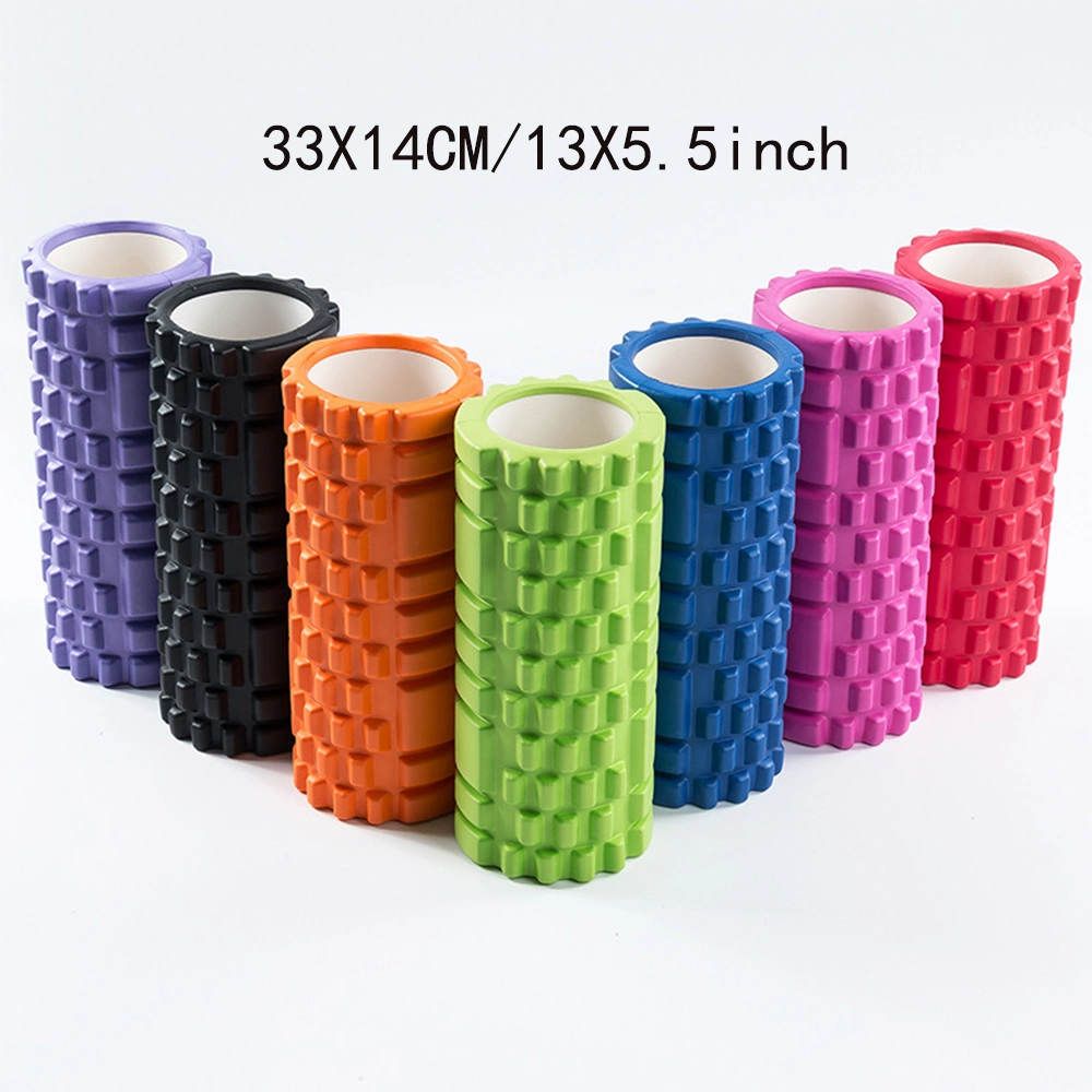 33X14cm Yoga Column Fitness Pilates Yoga Foam Roller Blocks Train Sport Gym Trigger Point Exercises Muscle Massage Roller