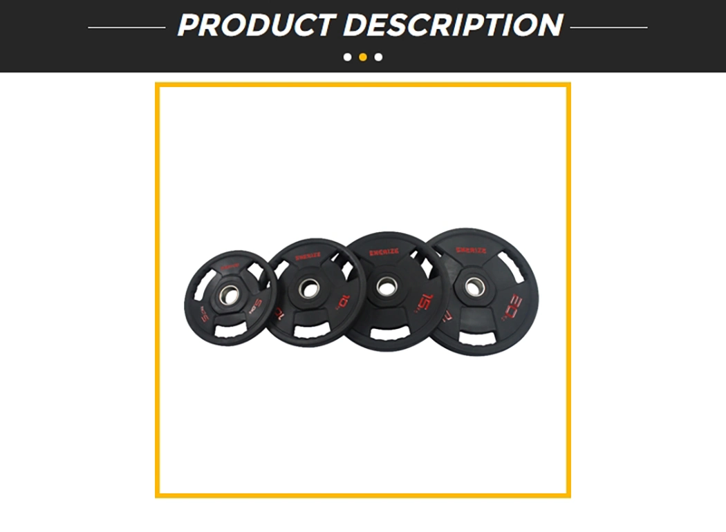 Best Quality Promotional Cast Iron TPU Three Holes Weight Plate