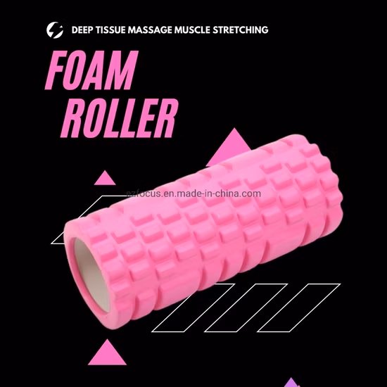 Rodillo de espuma muscular para ejercicios para masaje de tejido profundo, fisioterapia, alivio del dolor, yoga, pilates Bl14468
