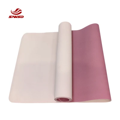 Precio de fábrica Esterilla de yoga de alta elasticidad Pilates Esterilla de yoga TPE antideslizante de alta densidad antidesgarro